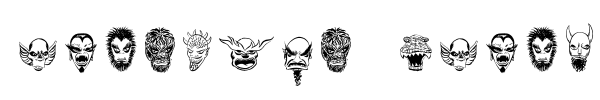 Monsters Among US Dingbats font preview